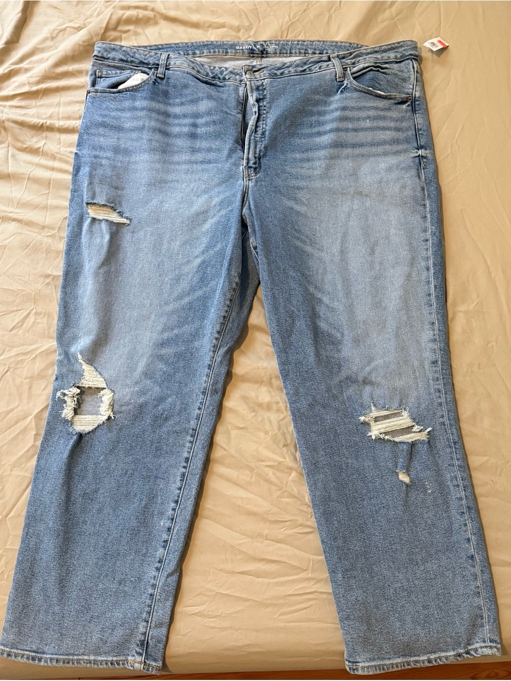 Old Navy Blue Relaxed Ripped Women’s Jeans
